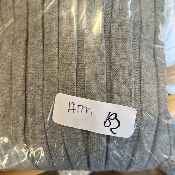 ATM ANTHONY THOMAS MELILLO L rib cashmere cotton midi minimalist luxury cardigan - Picture 9 of 13